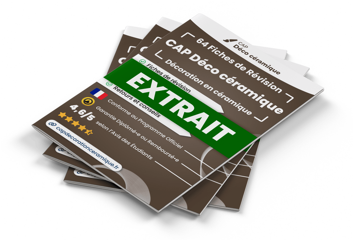 Extrait Fiches Révision gratuites CAP Déco céramique